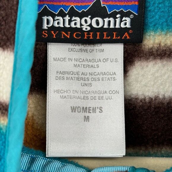 Patagonia Synchilla Snap T Guatemalan Tango Brown Fleece Pullover Jacket Medium - Picture 2 of 8